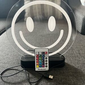 Brookstone Smiley Face LED Light with Remote